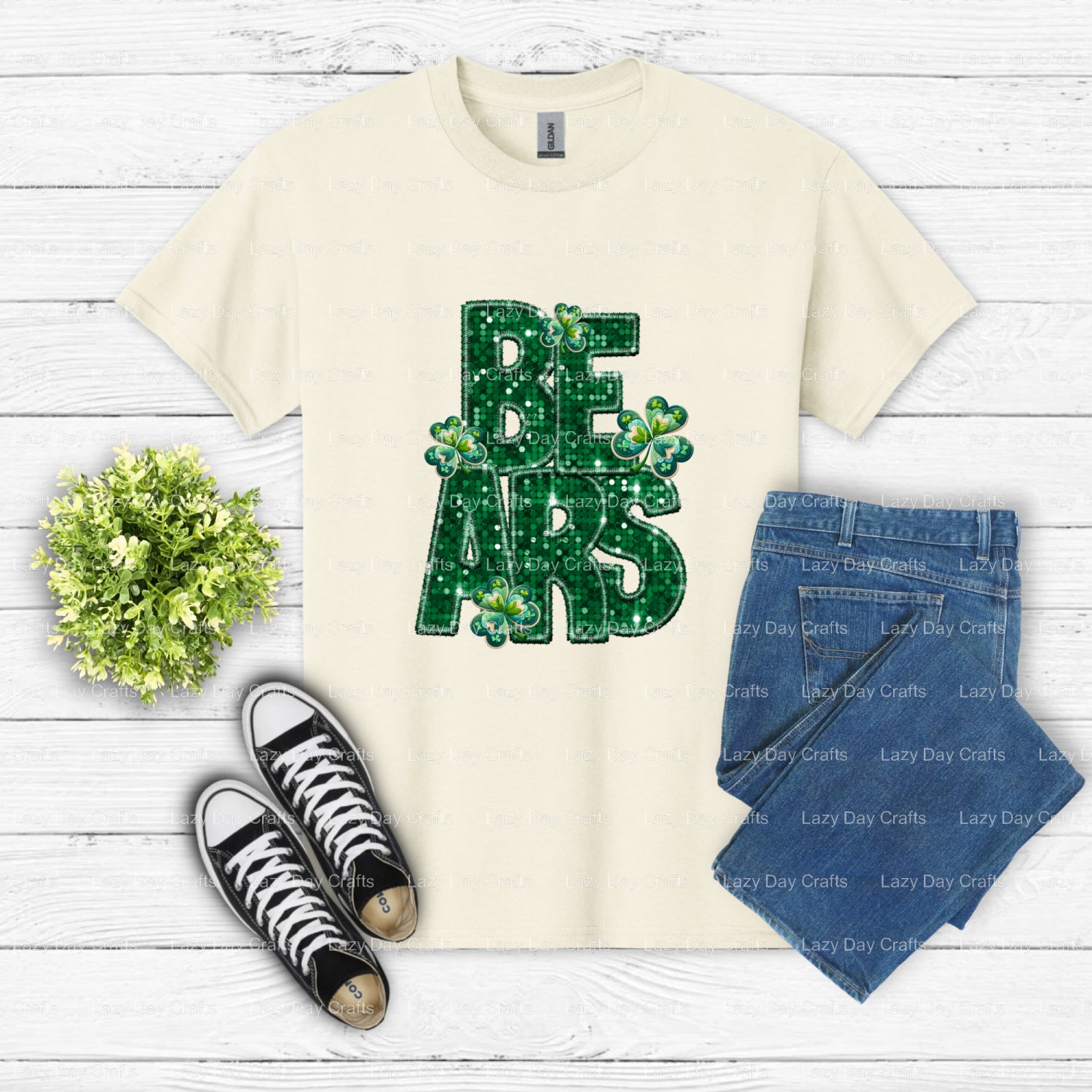 00 Bear Football Mascot – School Spirit DTF Transfer (view 2 of 2) – by Lazy Day Crafts – DTF Transfers – School Mascot, D...