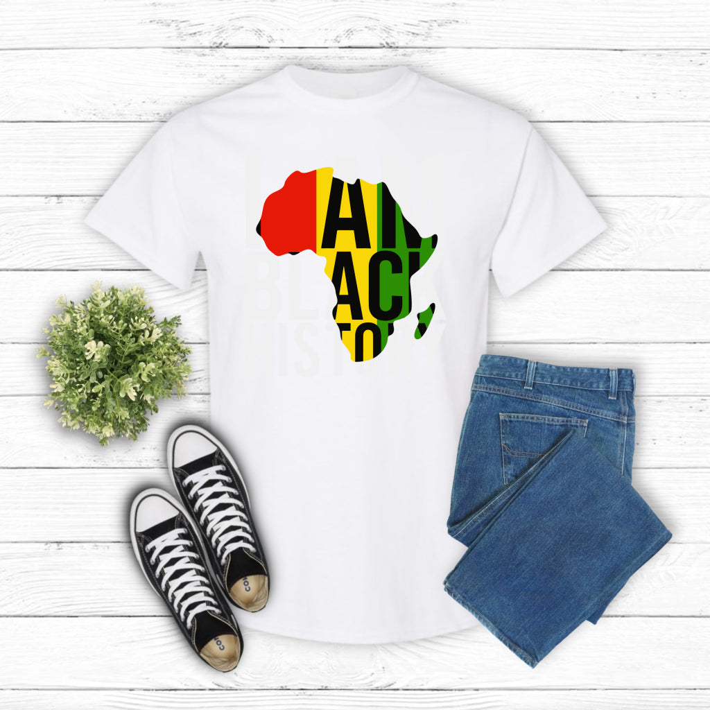 I AM BLACK HISTORY – Black History DTF Transfer