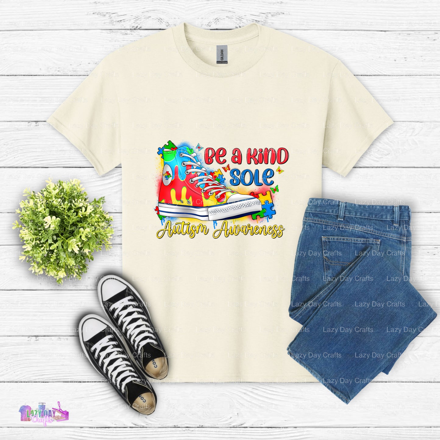Be Kind Sole Autism Awareness – Autism DTF Transfer