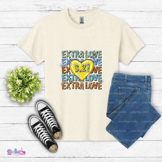 EXTRA LOVE – Down Syndrome Awareness DTF Transfer