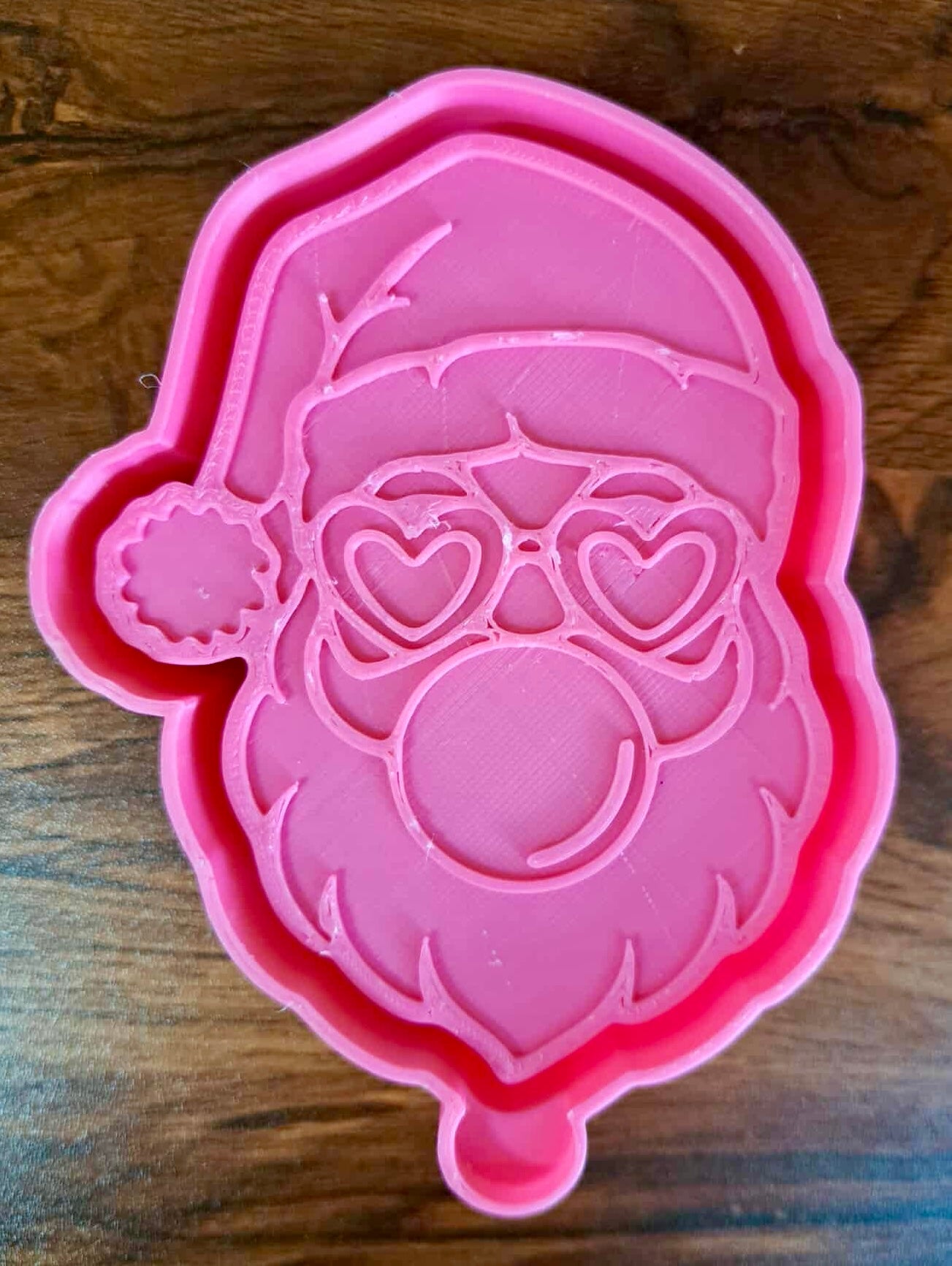 Christmas Santa Blowing a Bubble Mold