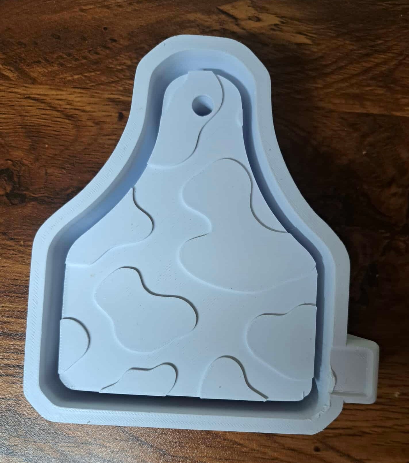 Tag Cow Print with Hole Mold