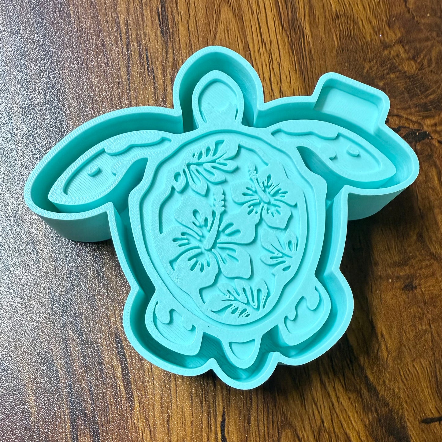 Floral Sea Turtle Mold