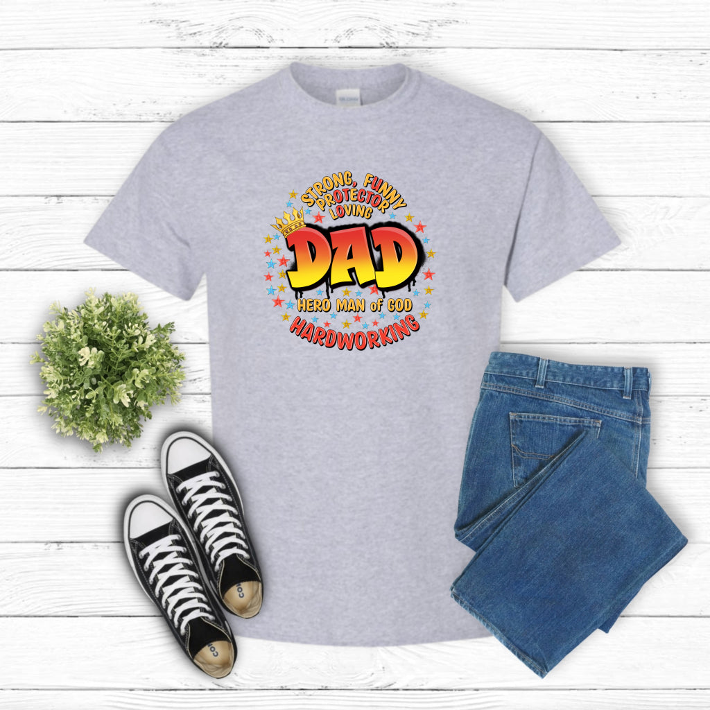 Dad Hard Working – Father's Day DTF Transfer