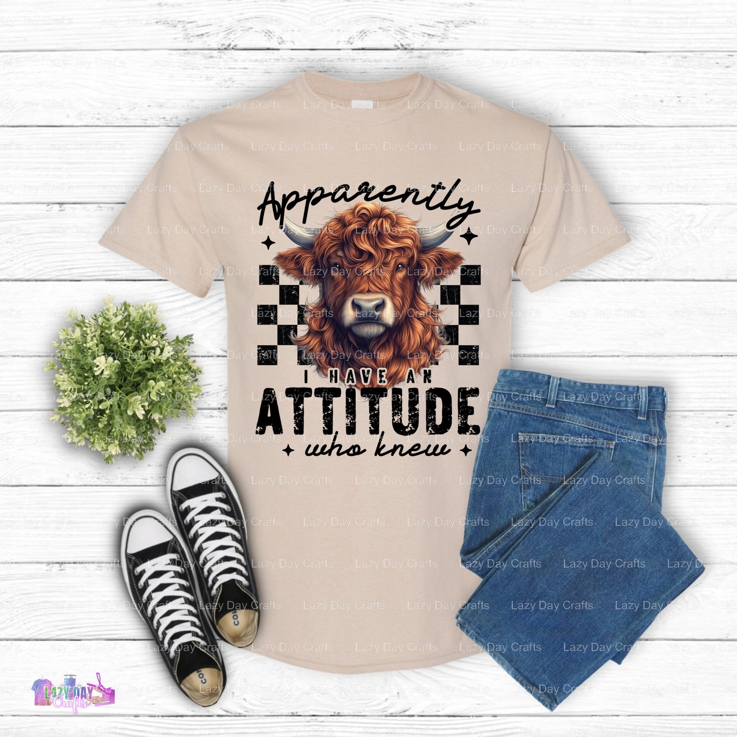 Apparently, I have an Attitude – Farm Animal DTF Transfer
