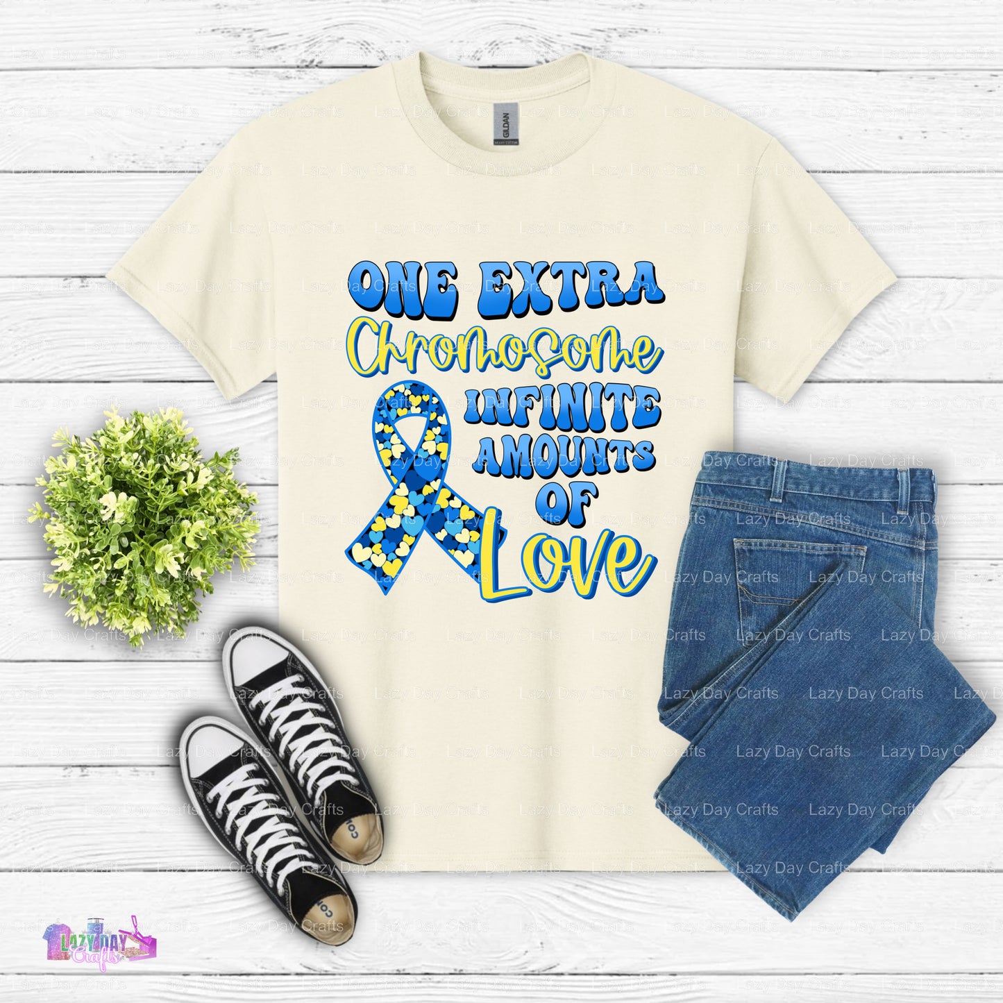 One Extra Chromosome Infinite amounts of love – Downs Syndrome Awareness DTF Transfer