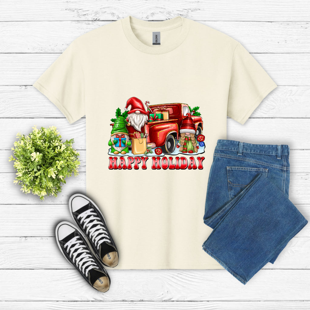 Happy Holidays Gnomes – Christmas DTF Transfer