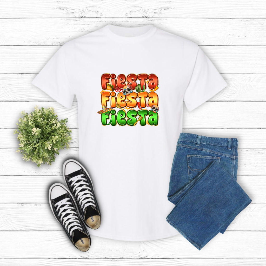 Fiesta Cactus Maracas Sombrero – Cinco de Mayo DTF Transfer