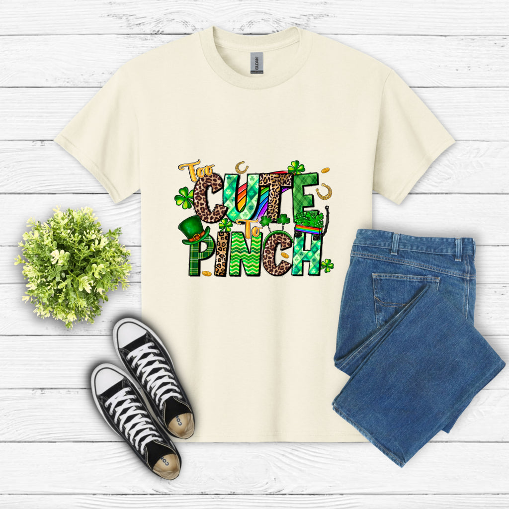TOO CUTE TO PINCH – St. Patrick's Day DTF Transfer