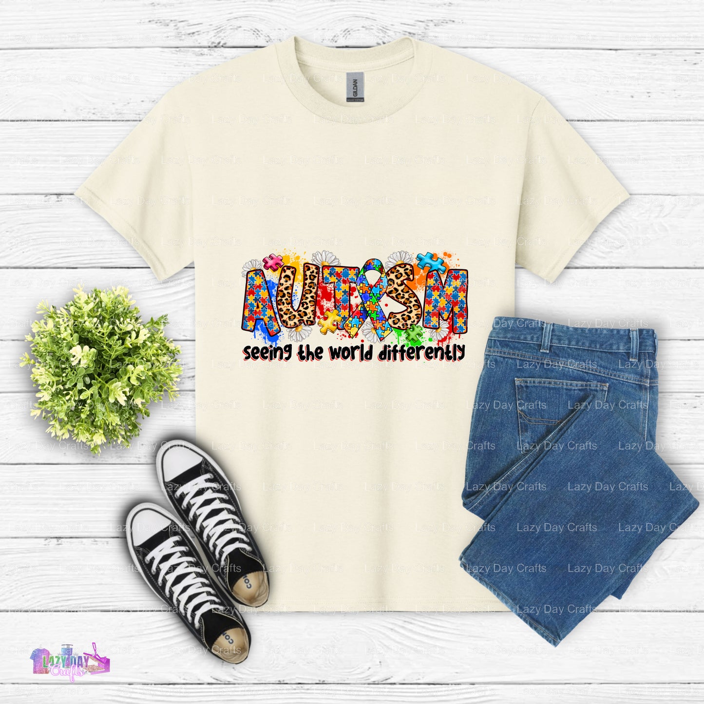 Autism Seeing The World Differently – Autism Awareness DTF Transfer