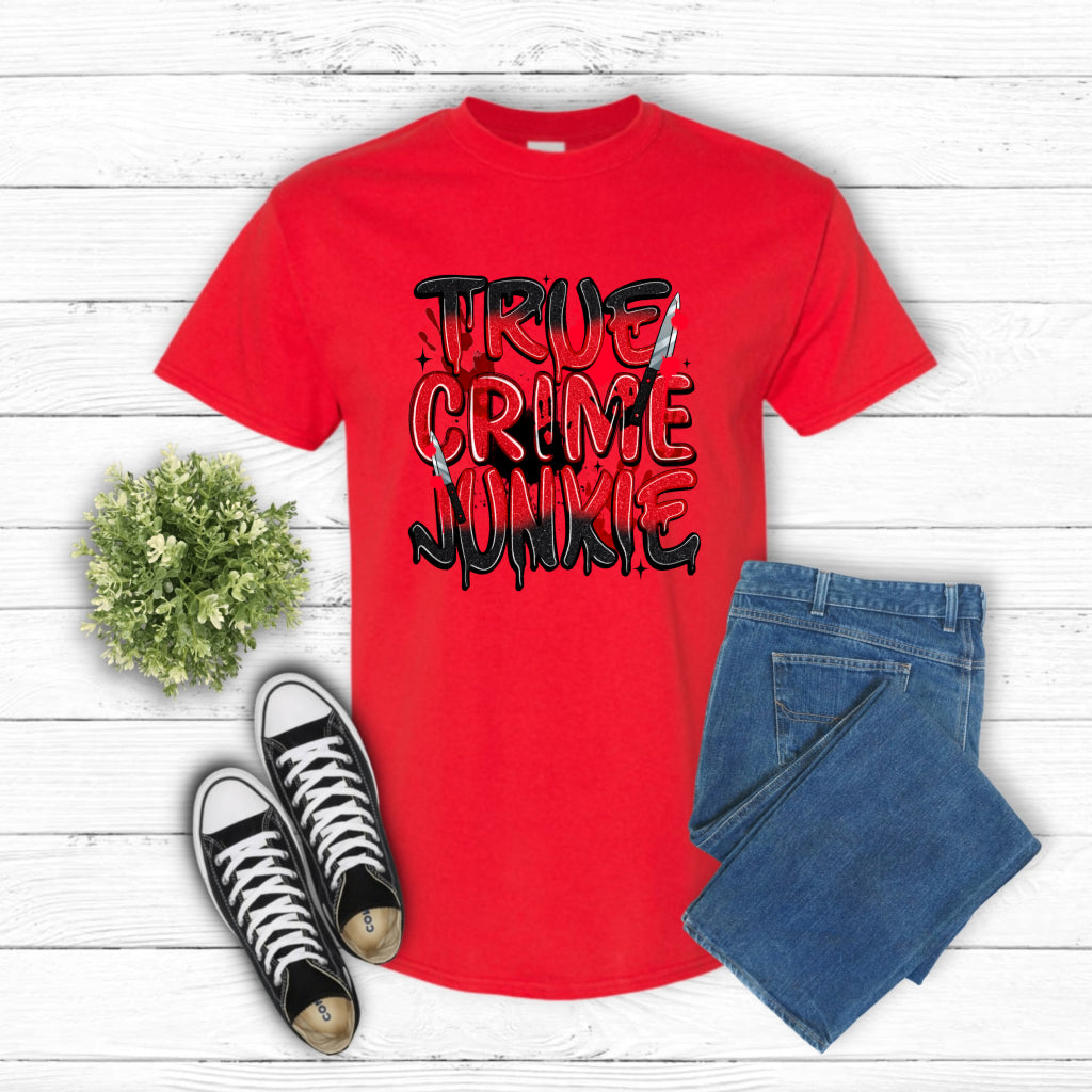 True Crime Junkie – Halloween DTF Transfer