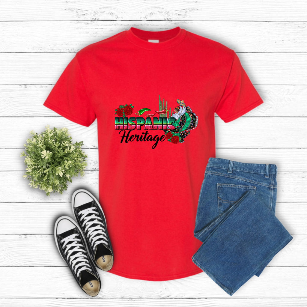 Latina Text Floral Design – Hispanic Heritage DTF Transfer