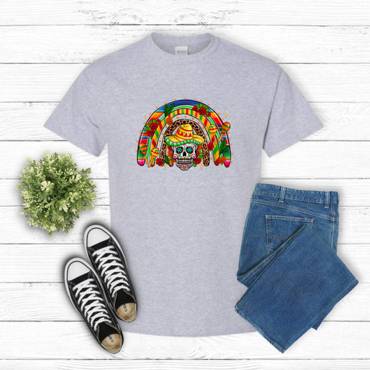 Rainbow Bull Skull – Cinco De Mayo DTF Transfer