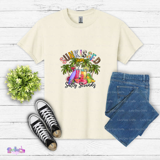 Sunkissed Sands Salty Strands – Beach Life DTF Transfer