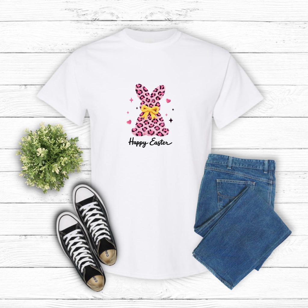 Cute Easter Bunny with Carrot – Easter DTF Transfer