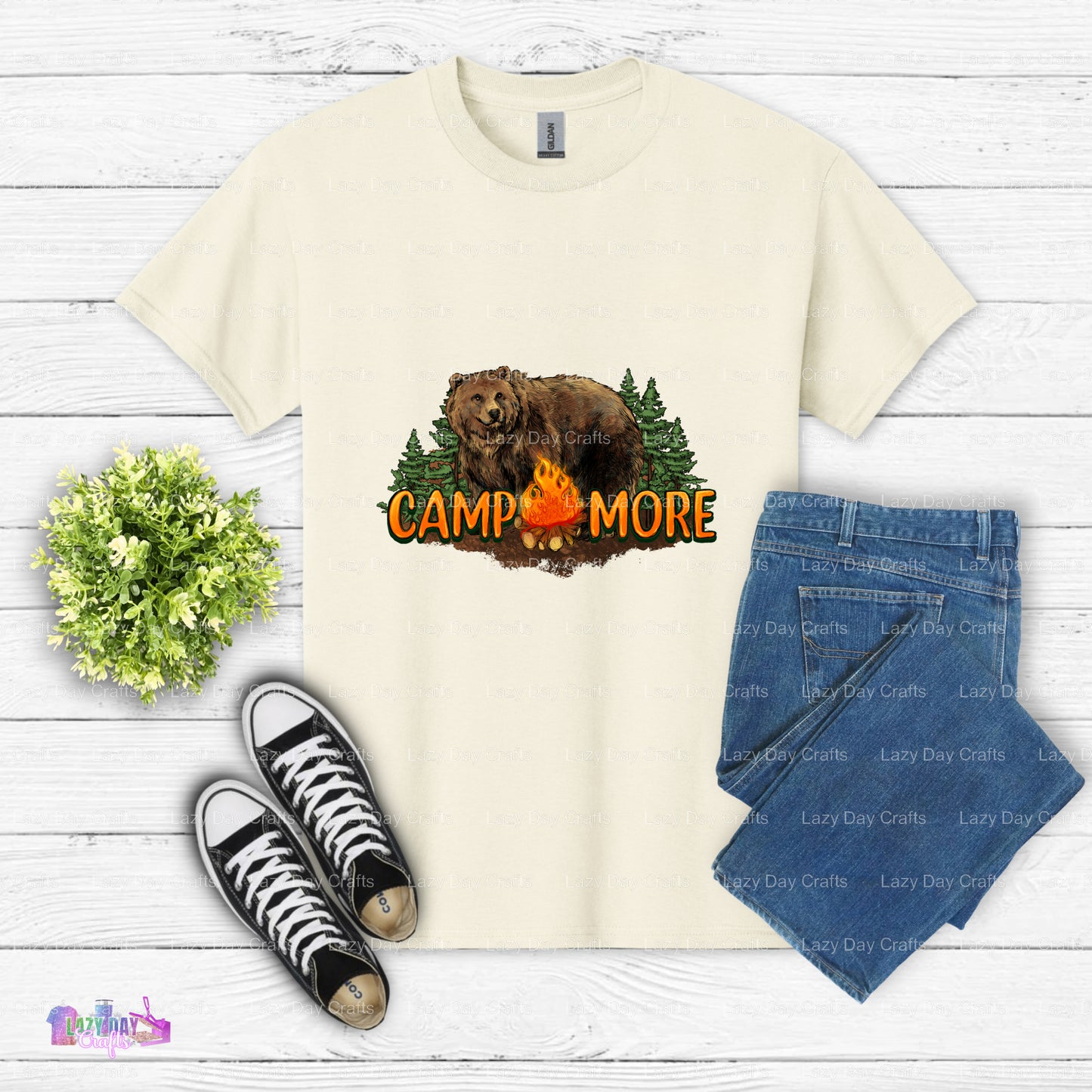 Camp More Worry Less – Camping DTF Transfer