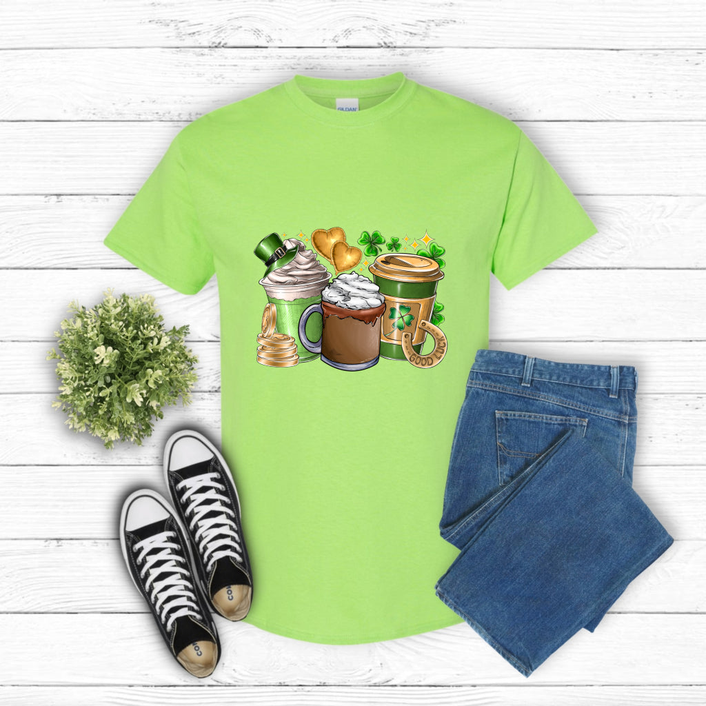 St. Patrick's Day Coffee – Apparel DTF Transfer