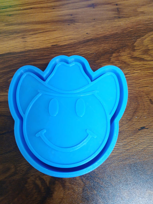 Cowboy Smilie Face Mold