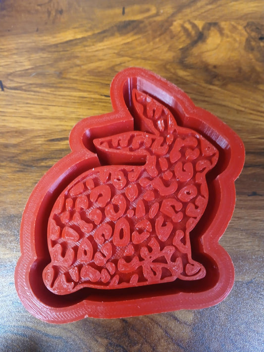 Easter Rabbit Cheetah Print Mold