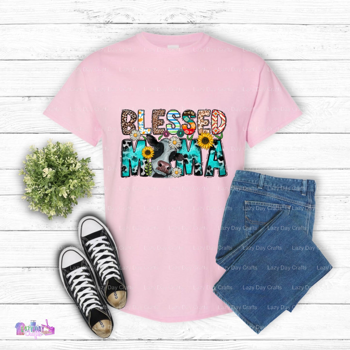 Mom Life is the Best Life Floral Heart – Mothers Day DTF Transfer