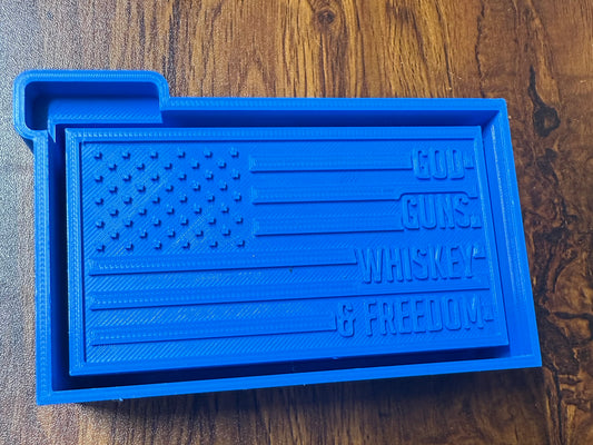 Patriotic God Guns Wiskey & Freedom Mold