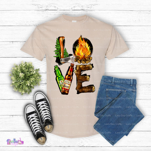 LOVE Campfire – Camping DTF Transfer
