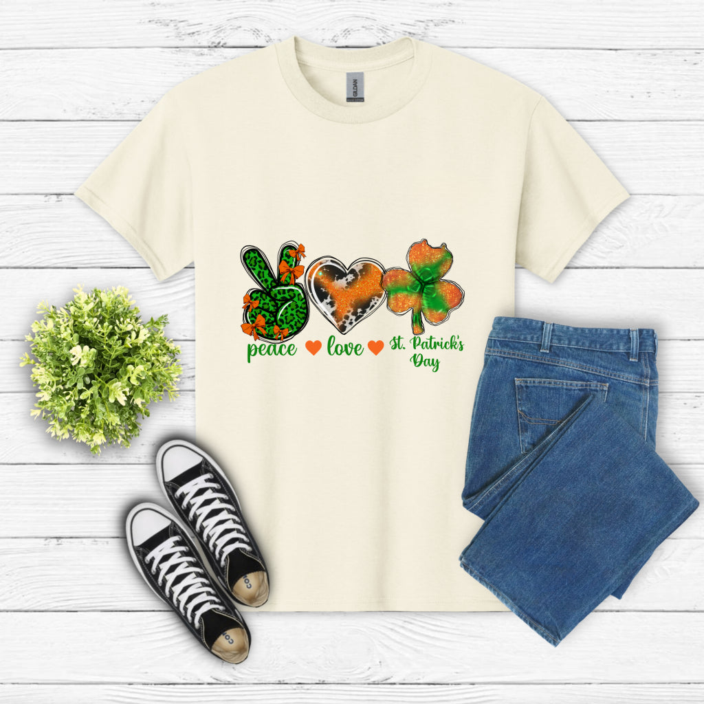 Peace Love St. Patrick's Day – St. Patrick's Day DTF Transfer