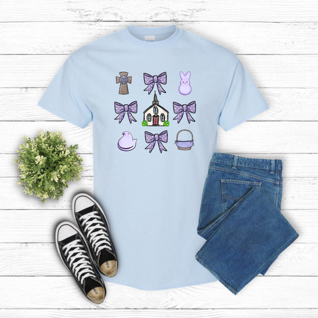Purple Easter Coquette Bow – Easter DTF Transfer