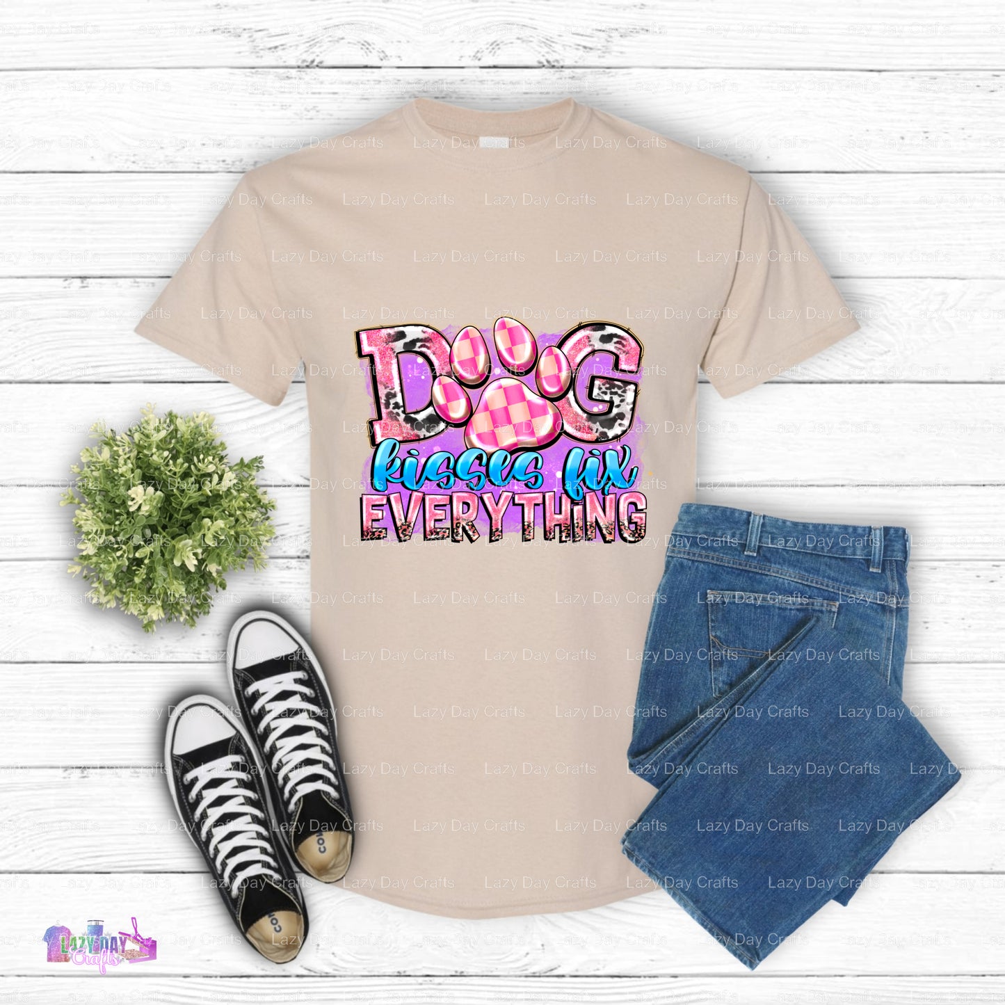 Dog Kisses Fix Everything – Dogs DTF Transfer
