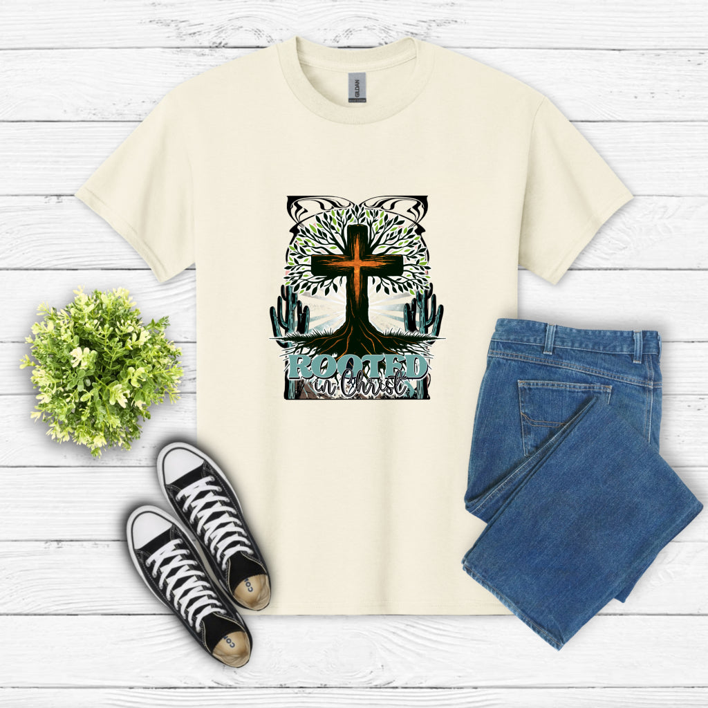 Rooted In Christ – Christian DTF Transfer