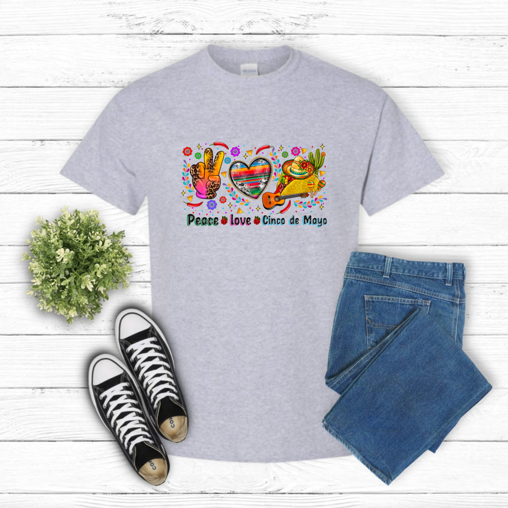 Peace Love Cinco De Mayo – Cinco De Mayo DTF Transfer