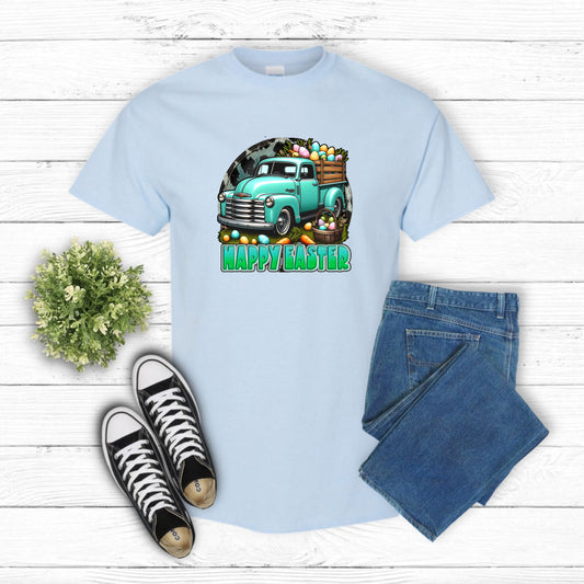 Happy Easter Truck – Easter DTF Transfer