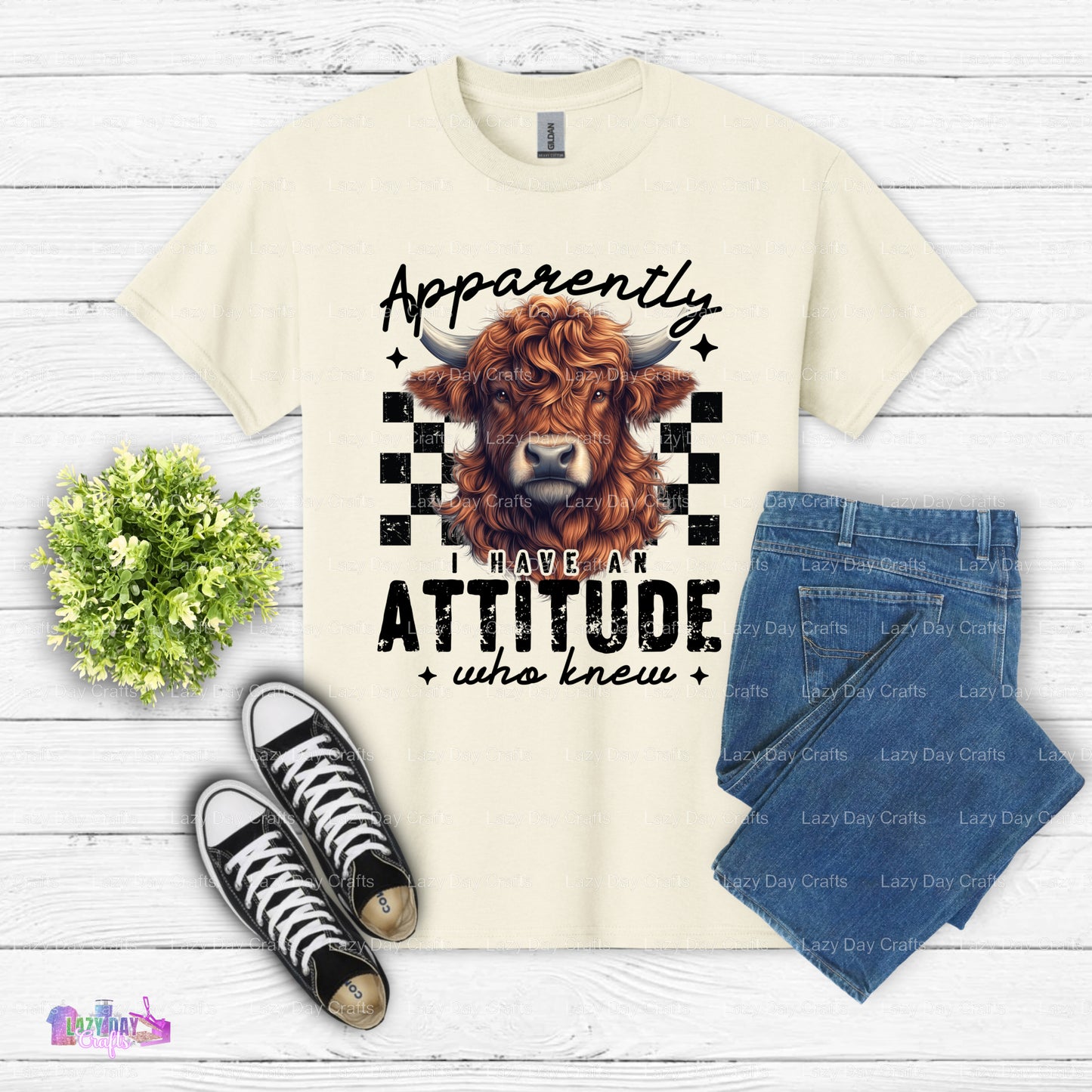 Apparently, I have an Attitude – Farm Animal DTF Transfer