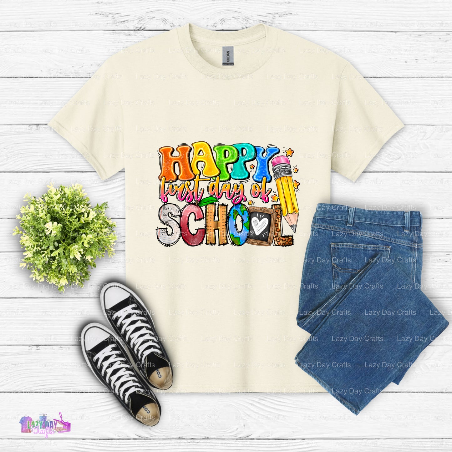 Happy Last Day of School! Rainbow – Education DTF Transfer