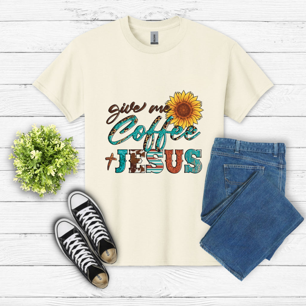Give Me Coffee And Jesus – Christian DTF Transfer
