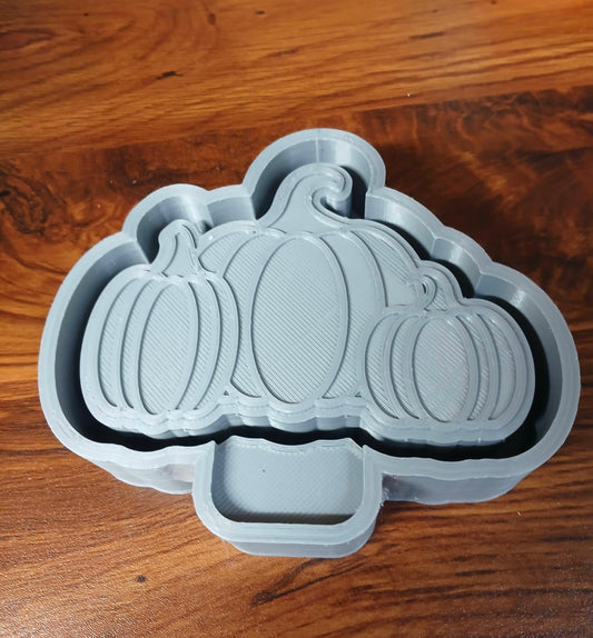 Halloween Three Sitting Pumpkins Mold