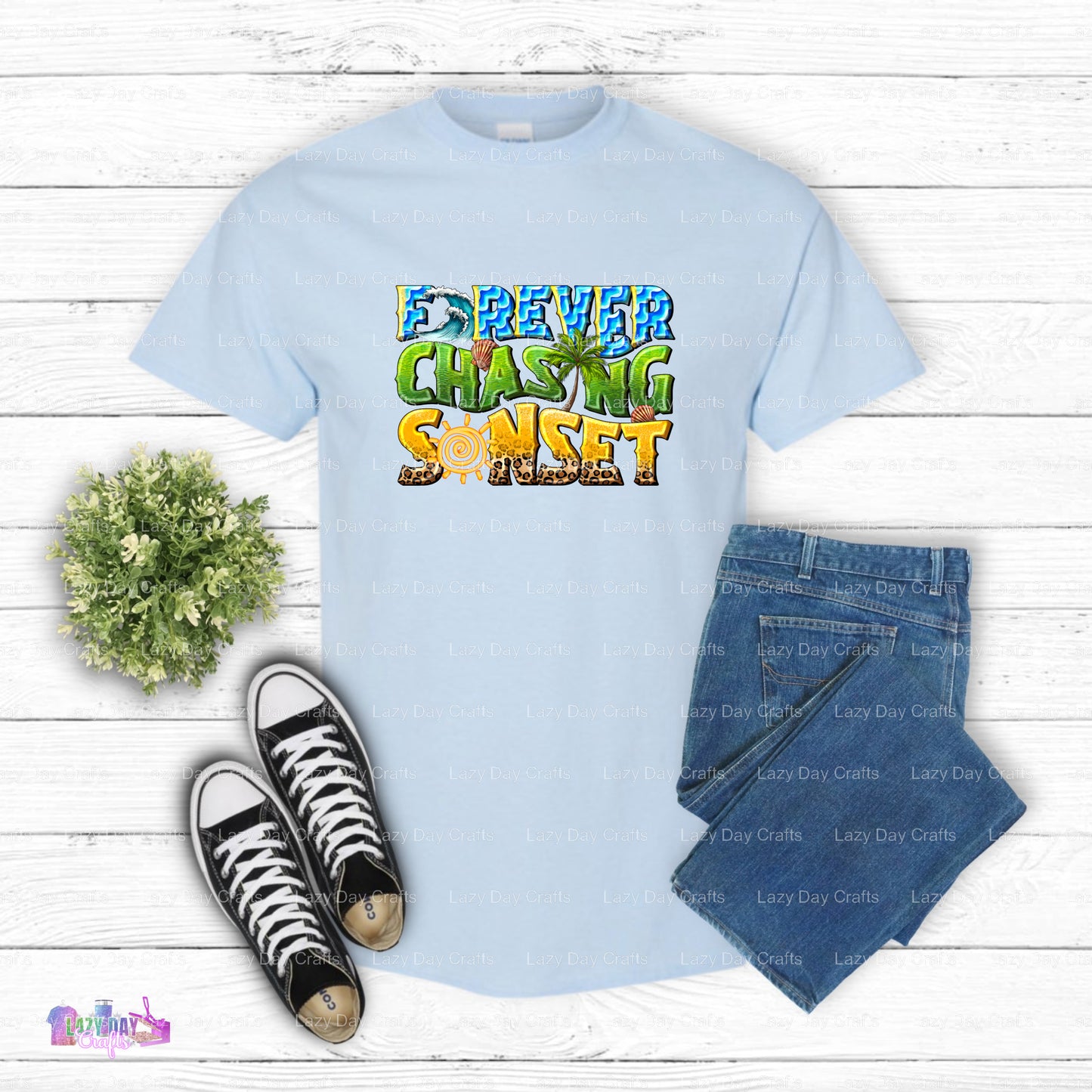 Forever Chasing Sunsets – Beach Vacation DTF Transfer