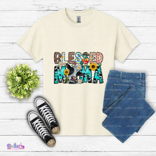 Mom Life is the Best Life Floral Heart – Mothers Day DTF Transfer