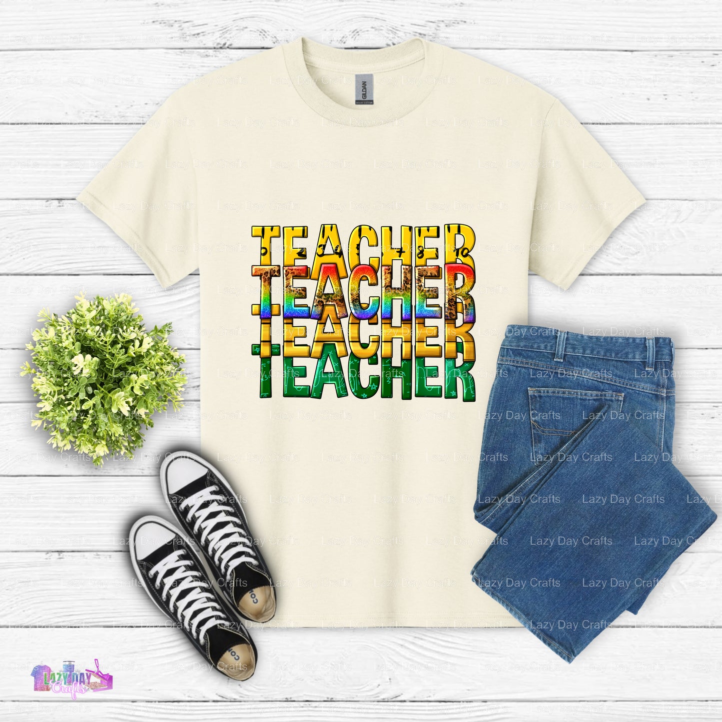 Teacher Stacked – Teacher DTF Transfer