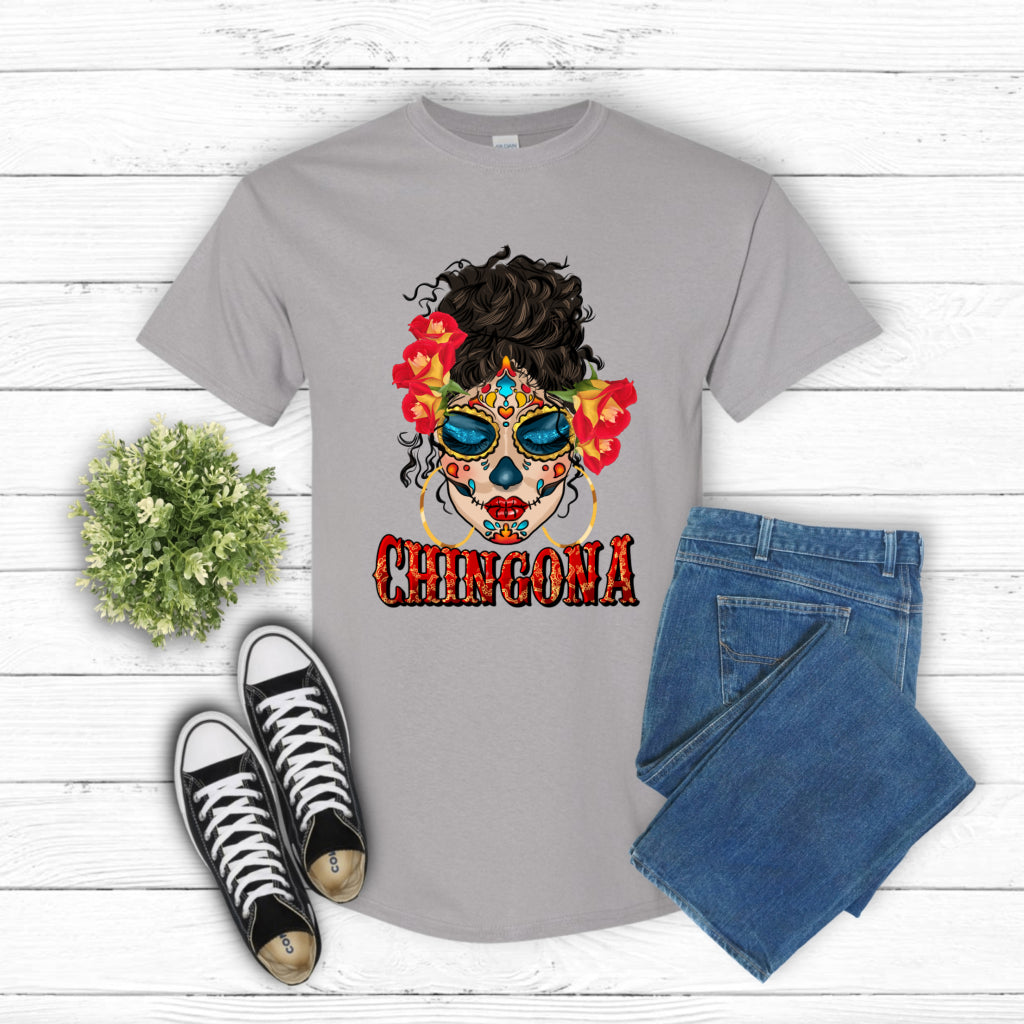 Chingona Latina Bun Mama – Hispanic Heritage DTF Transfer