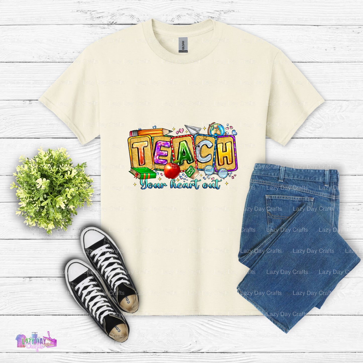 Teach Your Heart Out – Teacher DTF Transfer