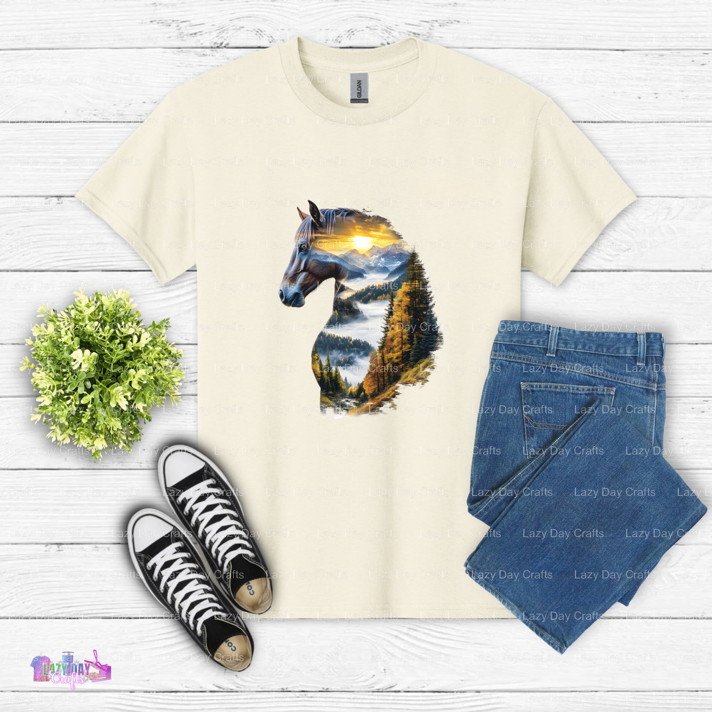 Boho Horse Head Vision – Equestrian DTF Transfer