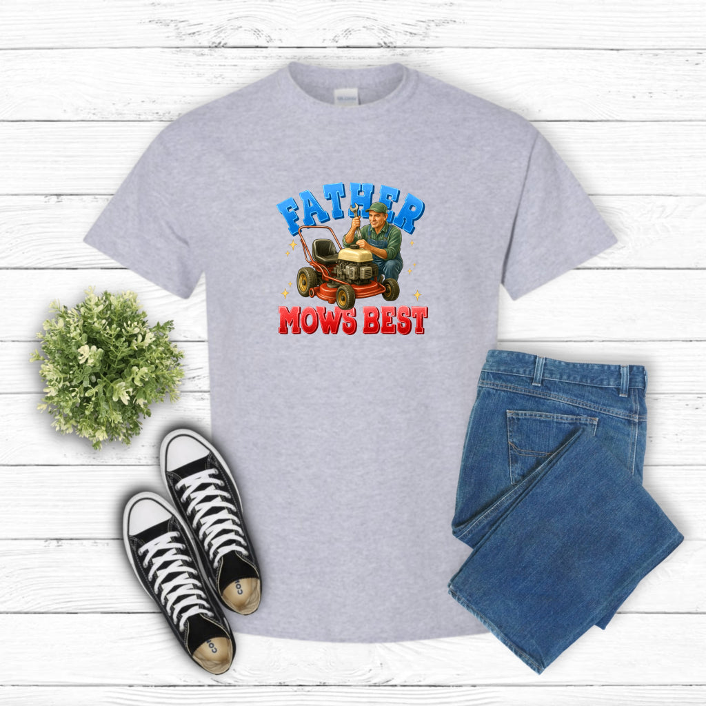 Father Mows Best Lawn Care – Father's Day DTF Transfer