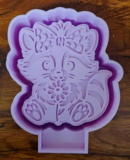 Raccoon With Bow Mold