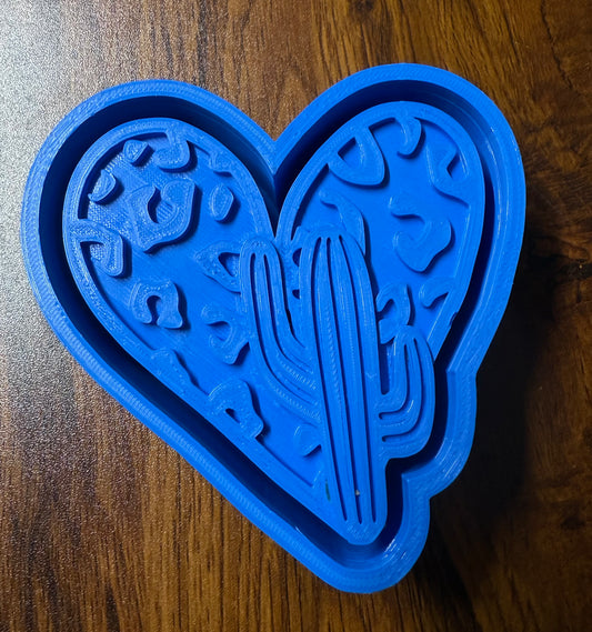Valentines Western Cactus Heart Mold