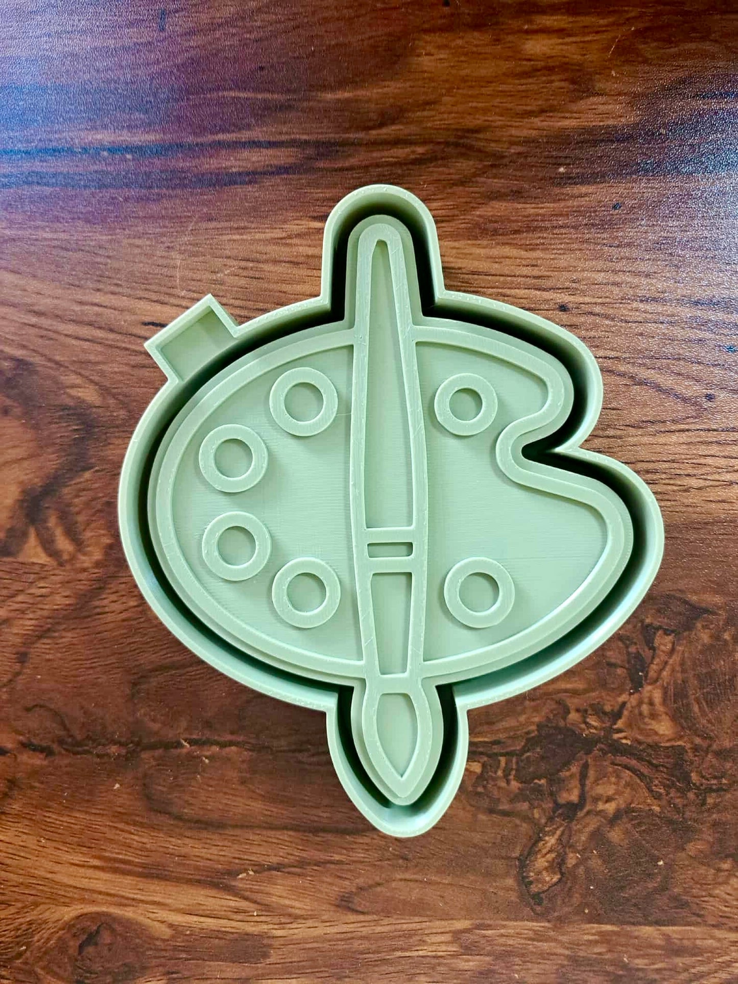 Artists Paint Brush Palette Mold