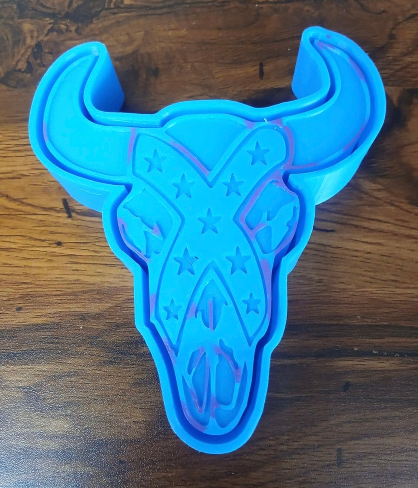 Rebel Cow Skull Mold