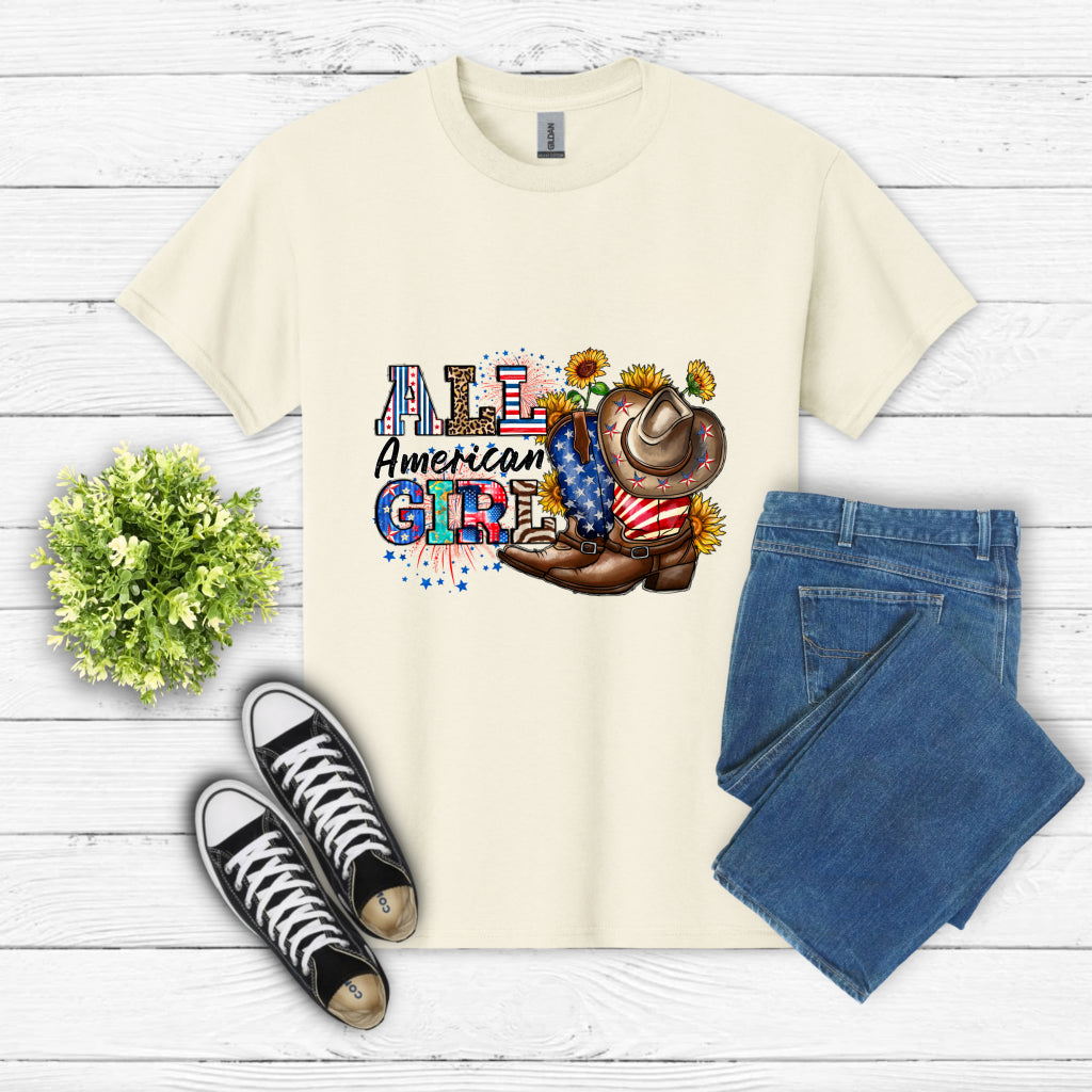 All American Girl – 4th of July DTF Transfer