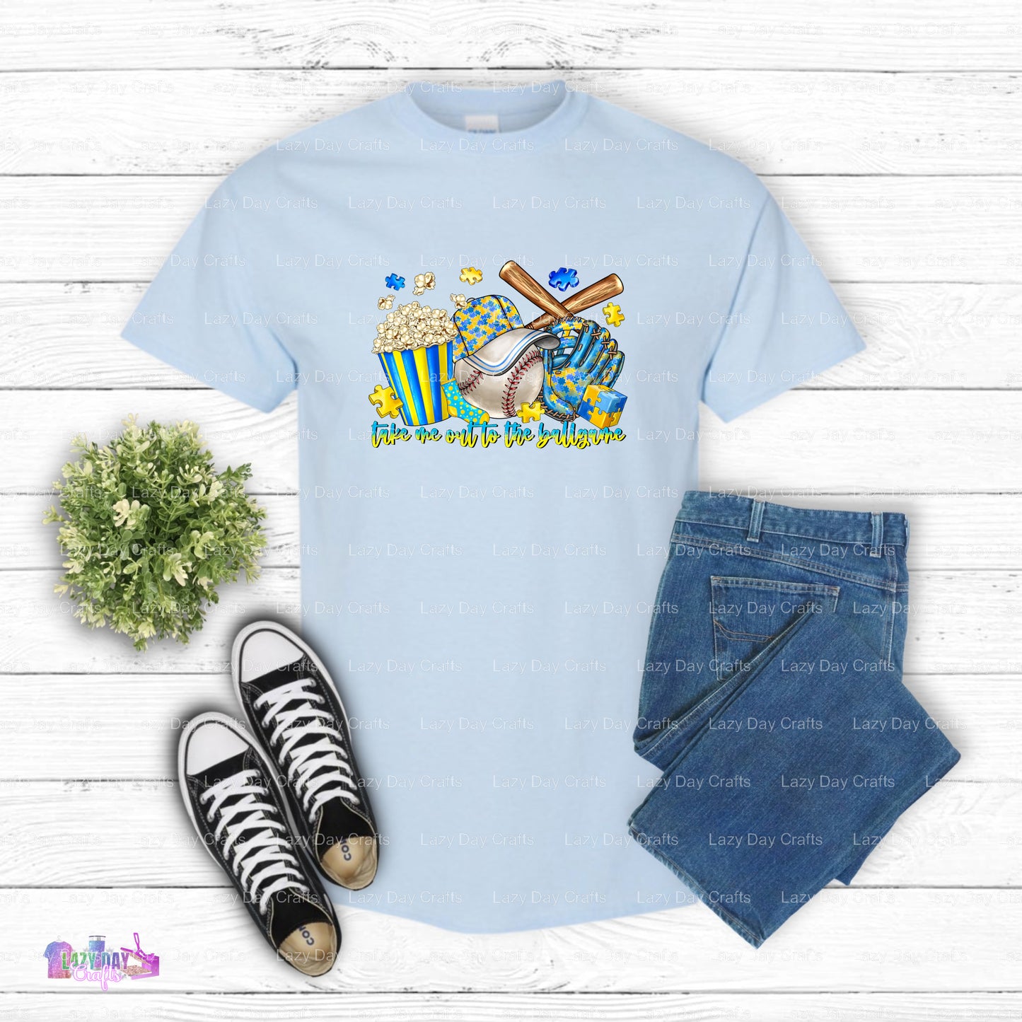 TAKE ME OUT TO THE BALLGAME – Downs Syndrome Awareness DTF Transfer
