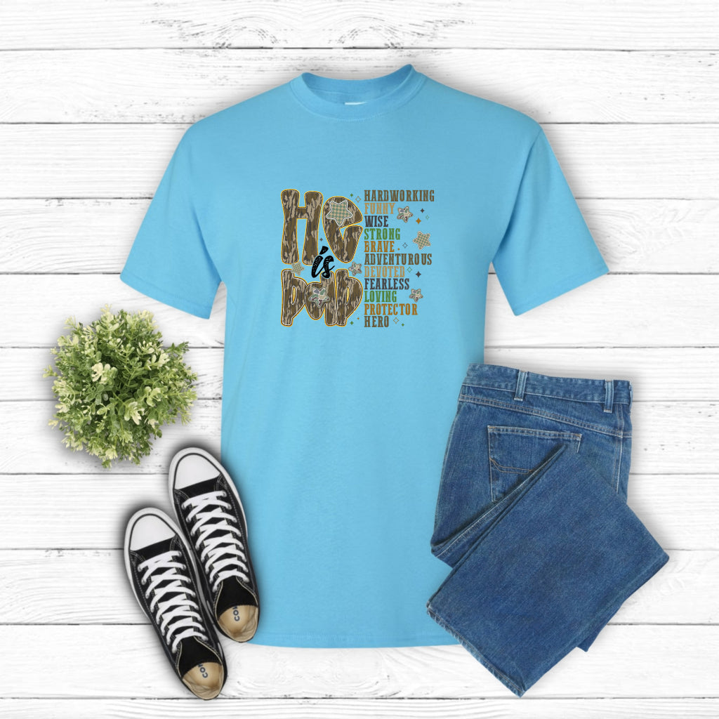 Camo He is Dad – Father's Day DTF Transfer